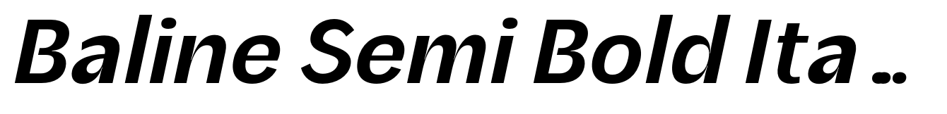 Baline Semi Bold Italic